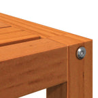 Soportes para plantas 3 piezas madera maciza pino marrón cera