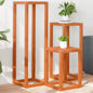 Plant stands 3 pcs solid pinewood brown wax