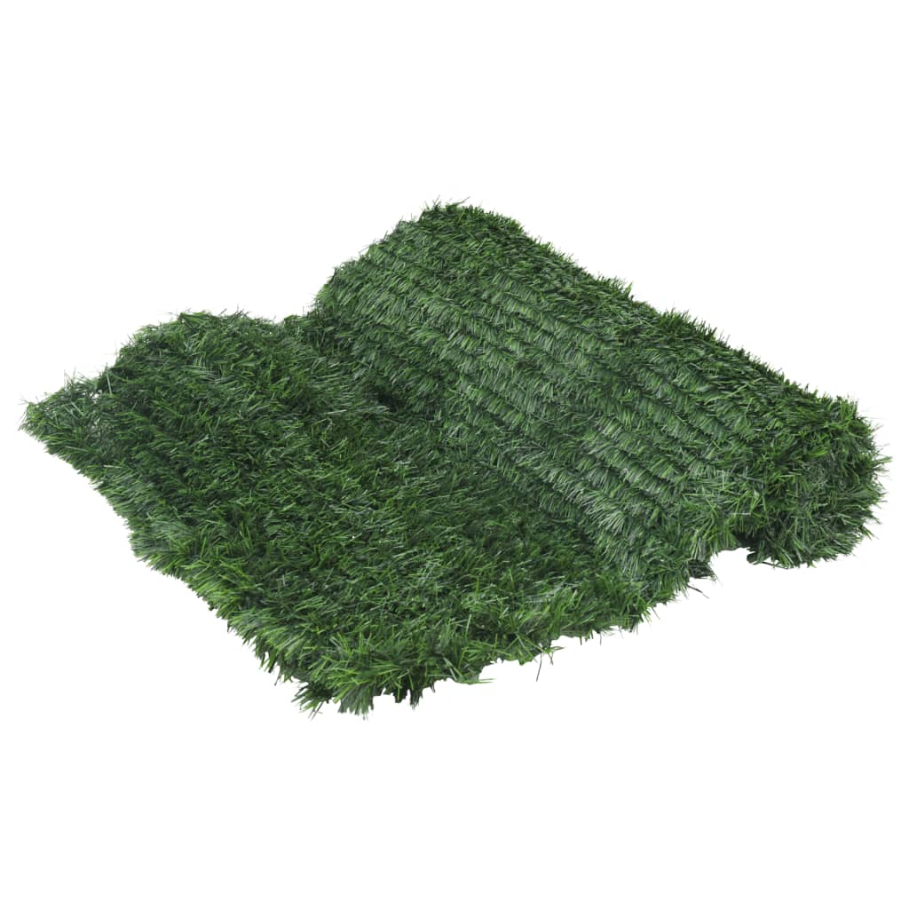 Valla de césped artificial verde 1x10 m