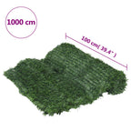 Valla de césped artificial verde 1x10 m