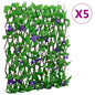 Enrejado expandible hiedra artificial verde 5 uds 180x30 cm
