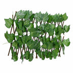 Enrejado expansible de parra artificial verde 5 uds 180x20 cm