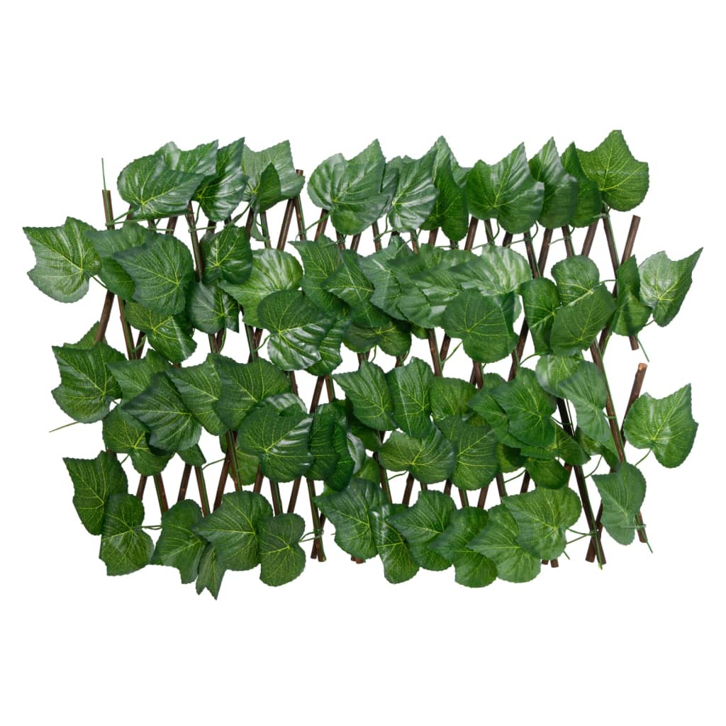 Enrejado expansible de parra artificial verde 5 uds 180x20 cm