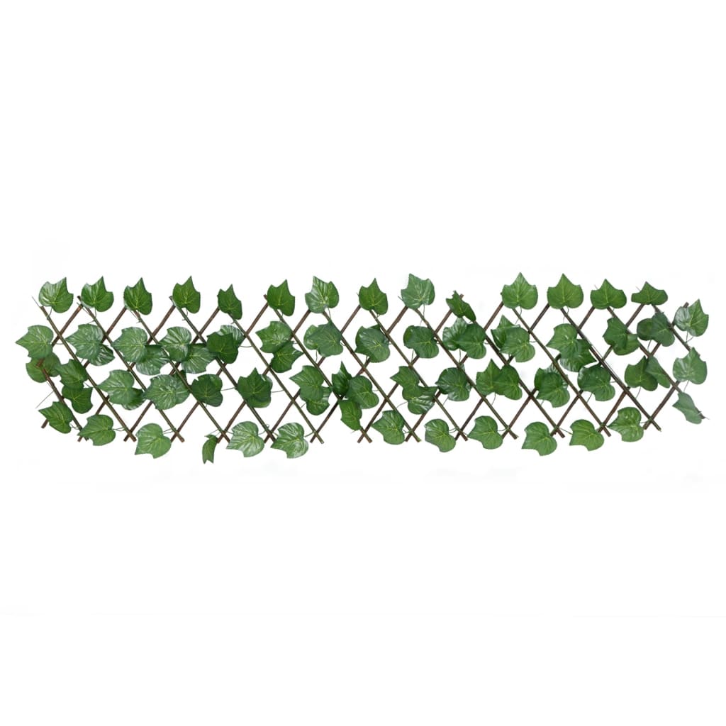 Enrejado expansible de parra artificial verde 5 uds 180x20 cm