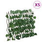 Enrejado expansible de parra artificial verde 5 uds 180x20 cm