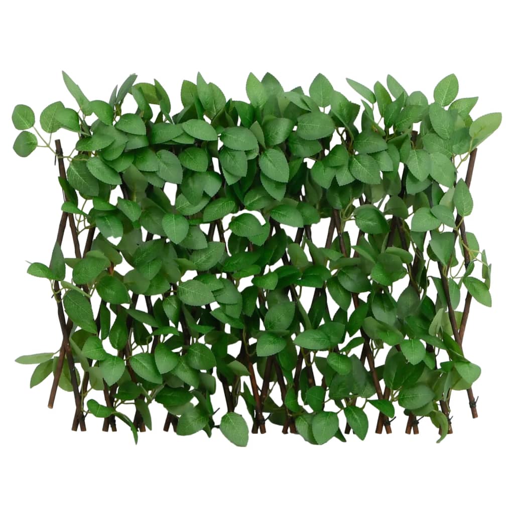 Enrejado expandible hiedra artificial verde 5 uds 180x30 cm