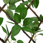 Enrejado expandible hiedra artificial verde 5 uds 180x30 cm