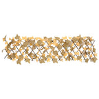 Enrejado expansible de arce artificial naranja 5 uds 180x30 cm
