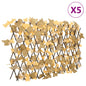 Enrejado expansible de arce artificial naranja 5 uds 180x30 cm