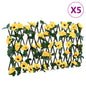 Enrejado expandible hiedra artificial verde 5 uds 180x30 cm