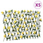 Enrejado expandible hiedra artificial verde 5 uds 180x30 cm