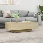 Mesa de centro acero superficie de vidrio negra 78,5x40x41cm