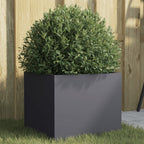 Jardinera acero blanco 32x29x75 cm