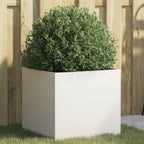 Jardinera acero blanco 32x29x75 cm