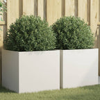 Jardinera 2 uds madera maciza de pino marrón miel 40x40x52,5 cm
