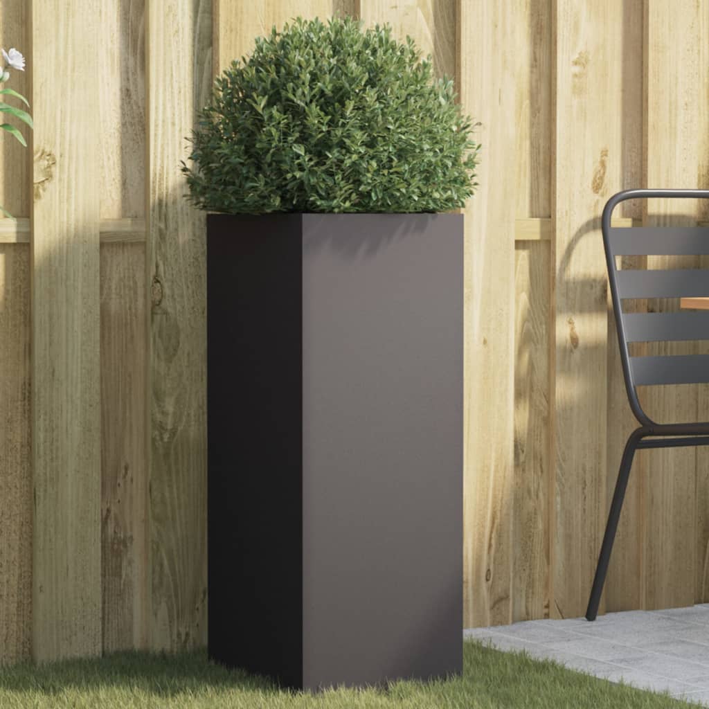 Jardinera acero blanco 32x29x75 cm