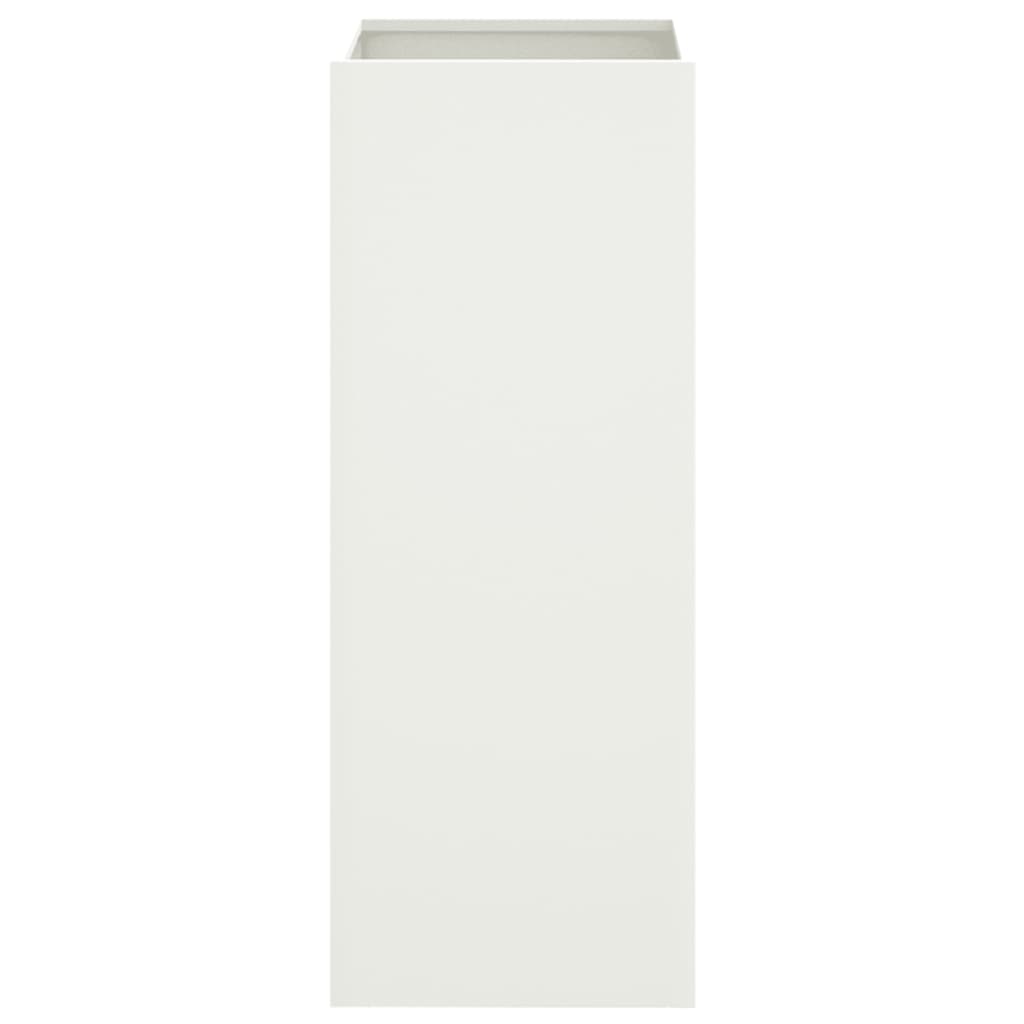Jardinera acero blanco 32x29x75 cm