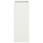 Jardinera acero blanco 32x29x75 cm