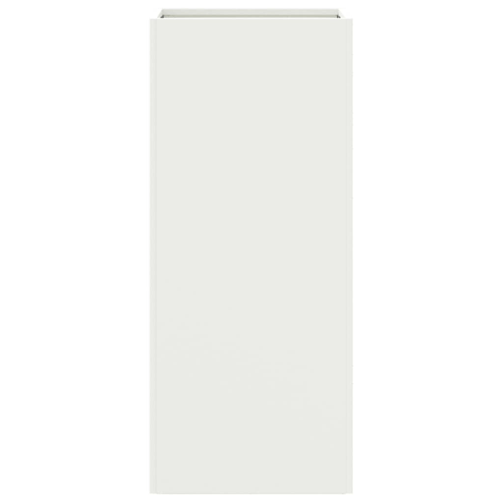 Jardinera acero blanco 32x29x75 cm