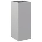 Jardinera de acero galvanizado plateado 32x29x75 cm