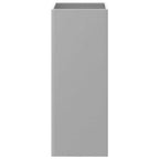 Jardinera de acero galvanizado plateado 32x29x75 cm