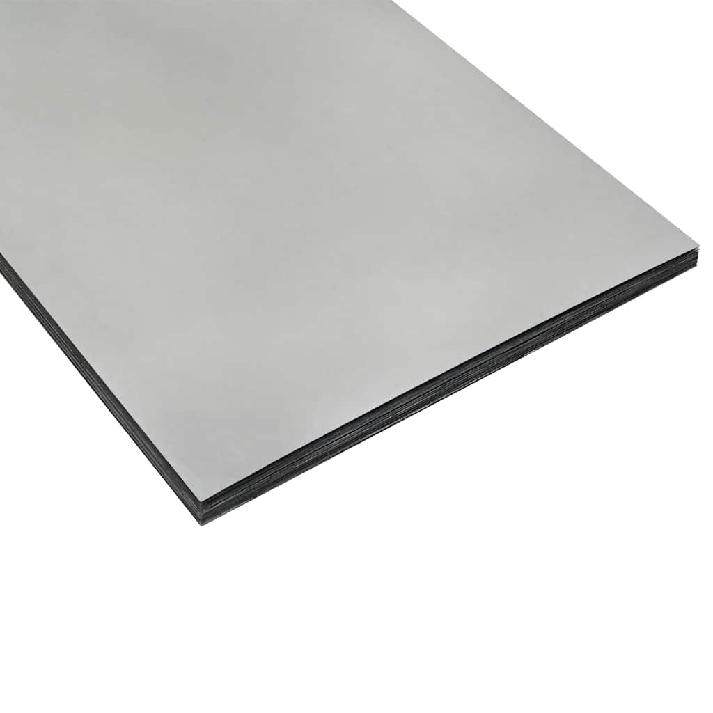 Jardinera de acero galvanizado plateado 32x29x75 cm