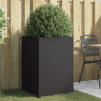 Jardinera acero blanco 32x29x75 cm