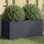 Jardinera acero blanco 32x29x75 cm