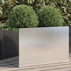 Jardinera acero blanco 32x29x75 cm