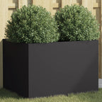 Jardinera acero blanco 32x29x75 cm