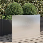 Jardinera acero blanco 32x29x75 cm