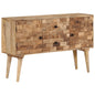 Aparador de madera maciza de mango 110x30x70 cm