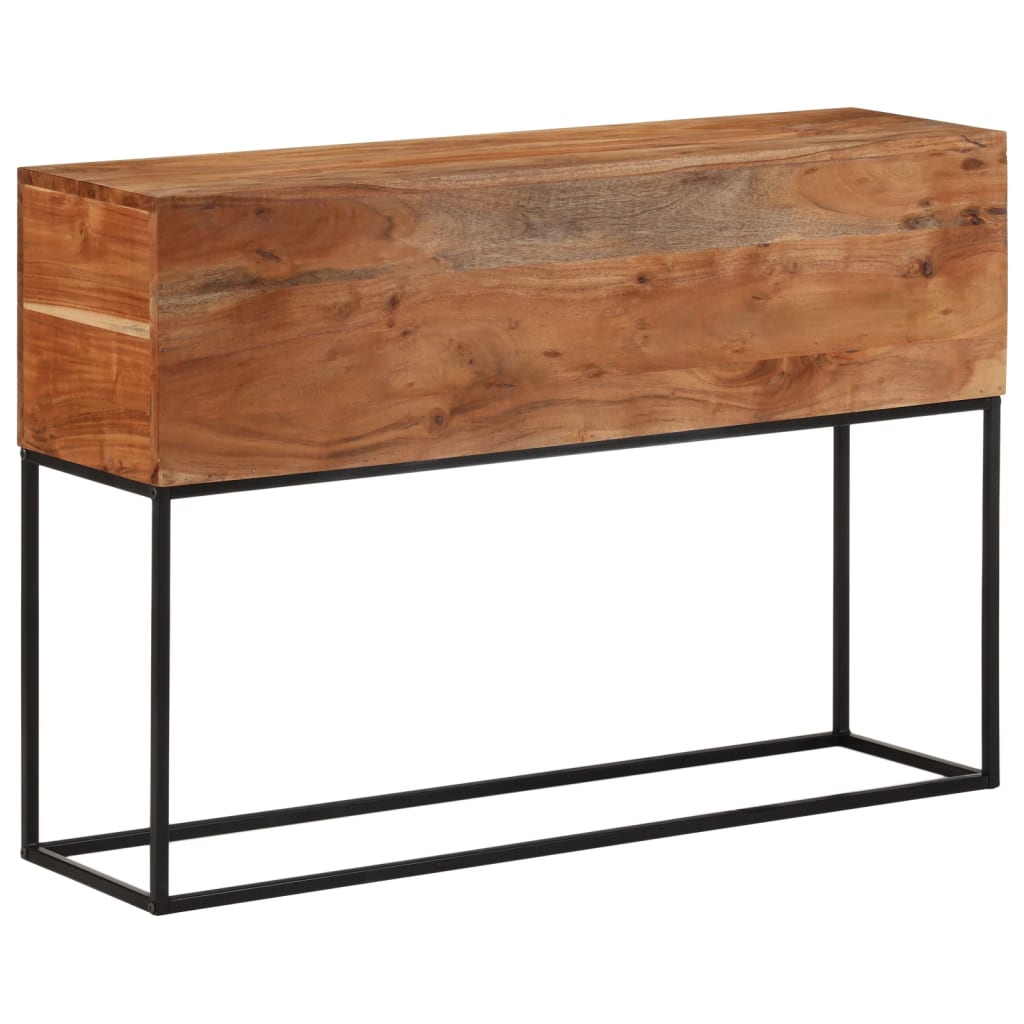 Mesa consola de madera maciza reciclada 110x35x76 cm