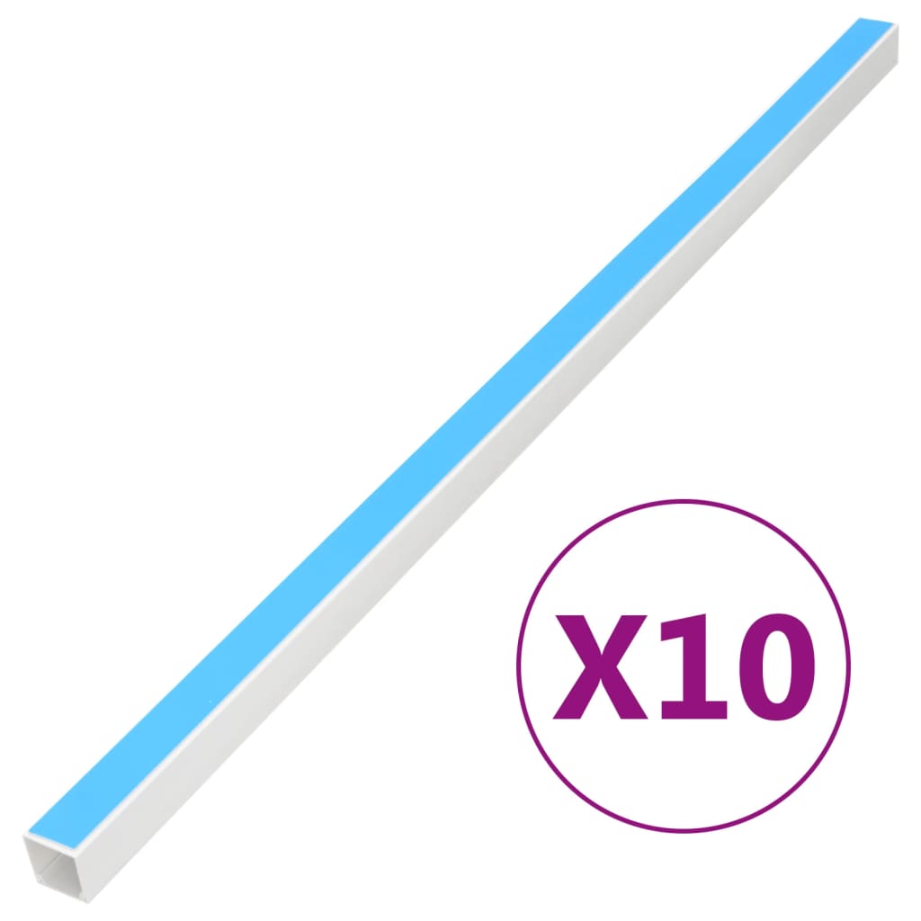 Canaletas para cables autoadhesivas PVC 100x40 mm 10 m