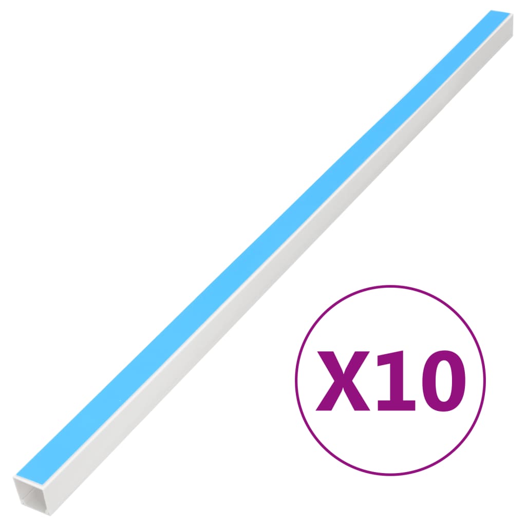 Canaletas para cables autoadhesivas PVC 100x40 mm 10 m