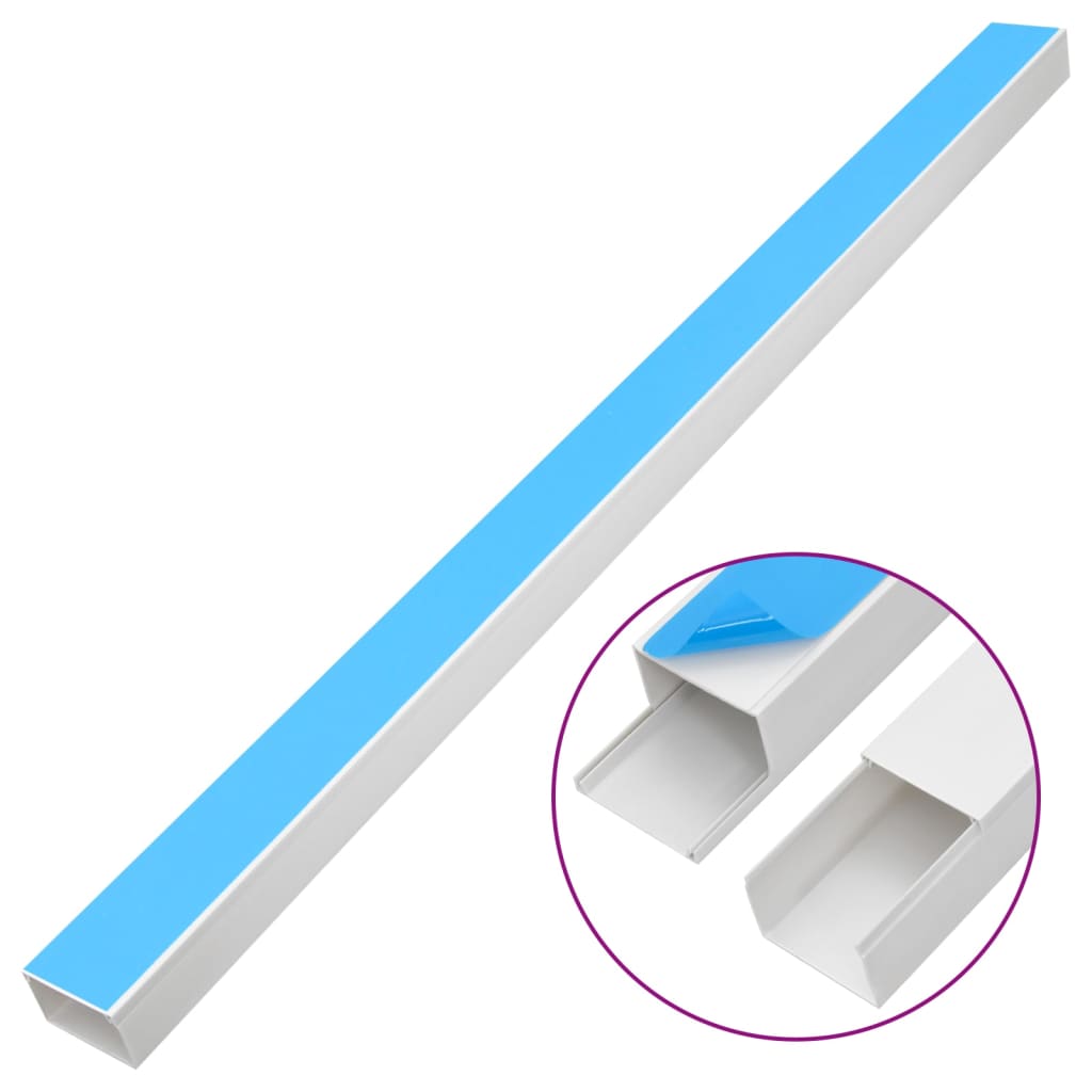 Canaletas para cables autoadhesivas PVC 100x40 mm 10 m