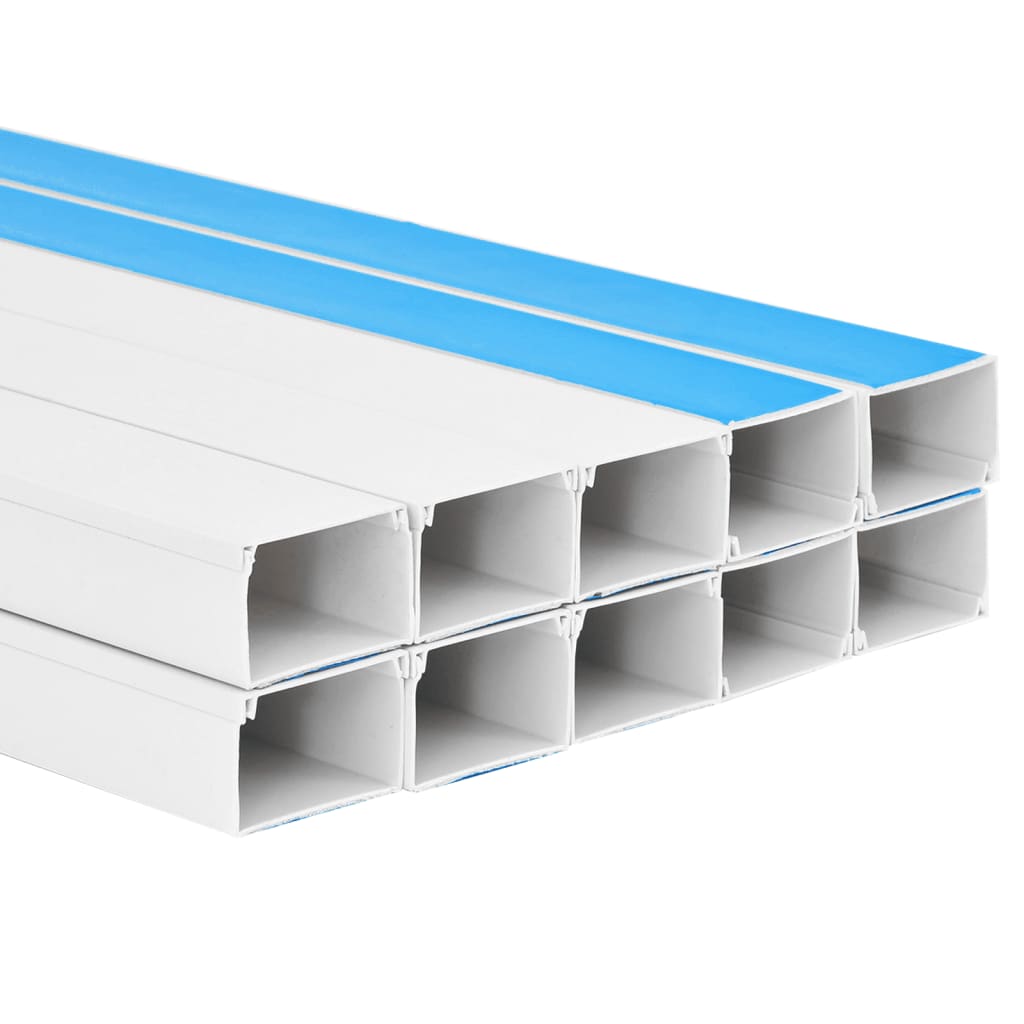 Canaletas para cables autoadhesivas PVC 100x40 mm 10 m