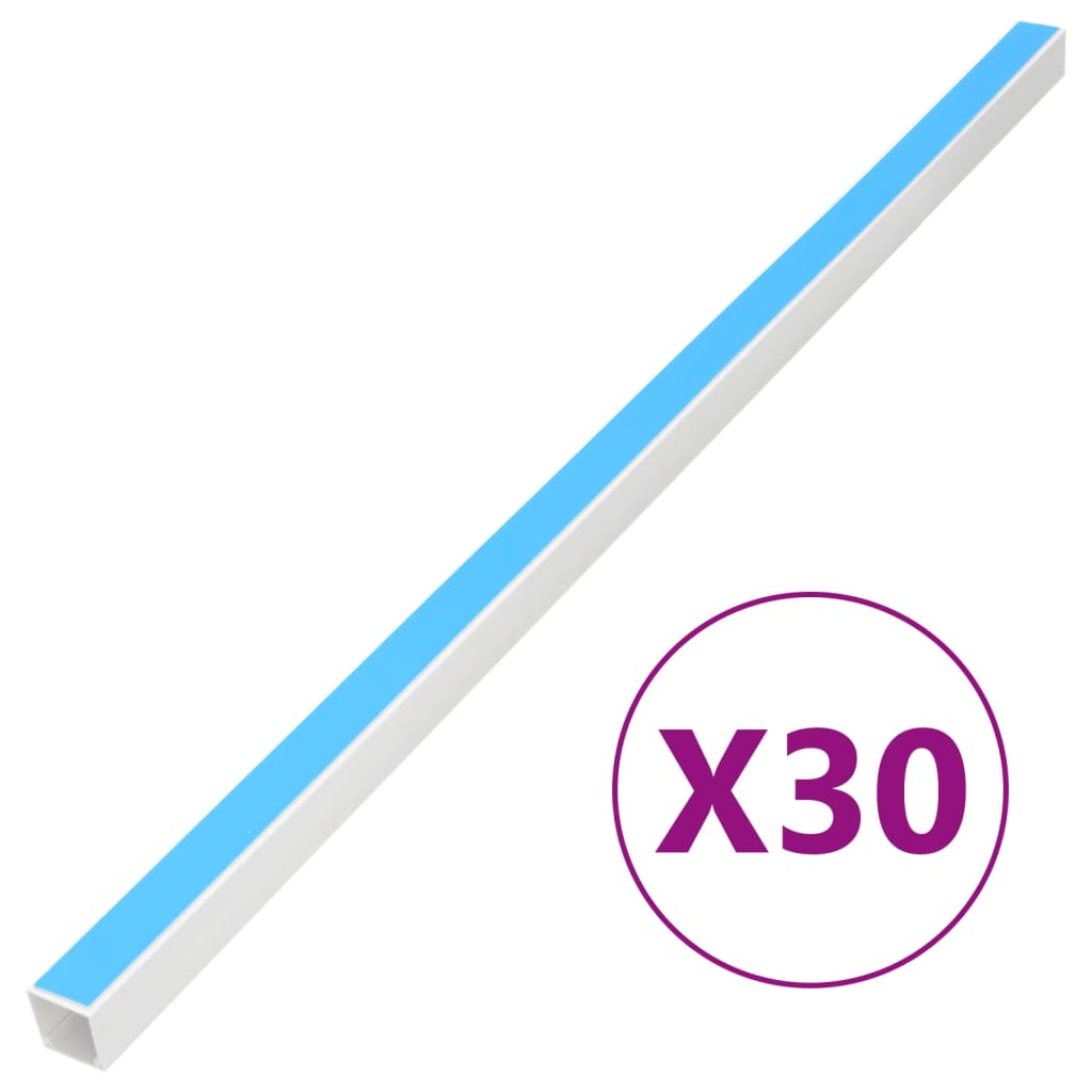 Canaletas para cables autoadhesivas PVC 100x40 mm 10 m