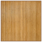 Alfombra cuadrada bambú color natural 100x100 cm