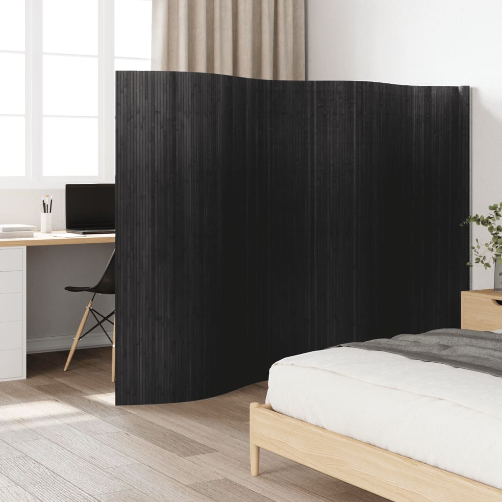 Biombo divisor de bambú blanco ancho 400 cm alto 165 cm