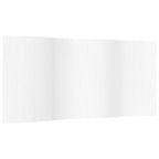 Biombo divisor de bambú blanco ancho 400 cm alto 165 cm