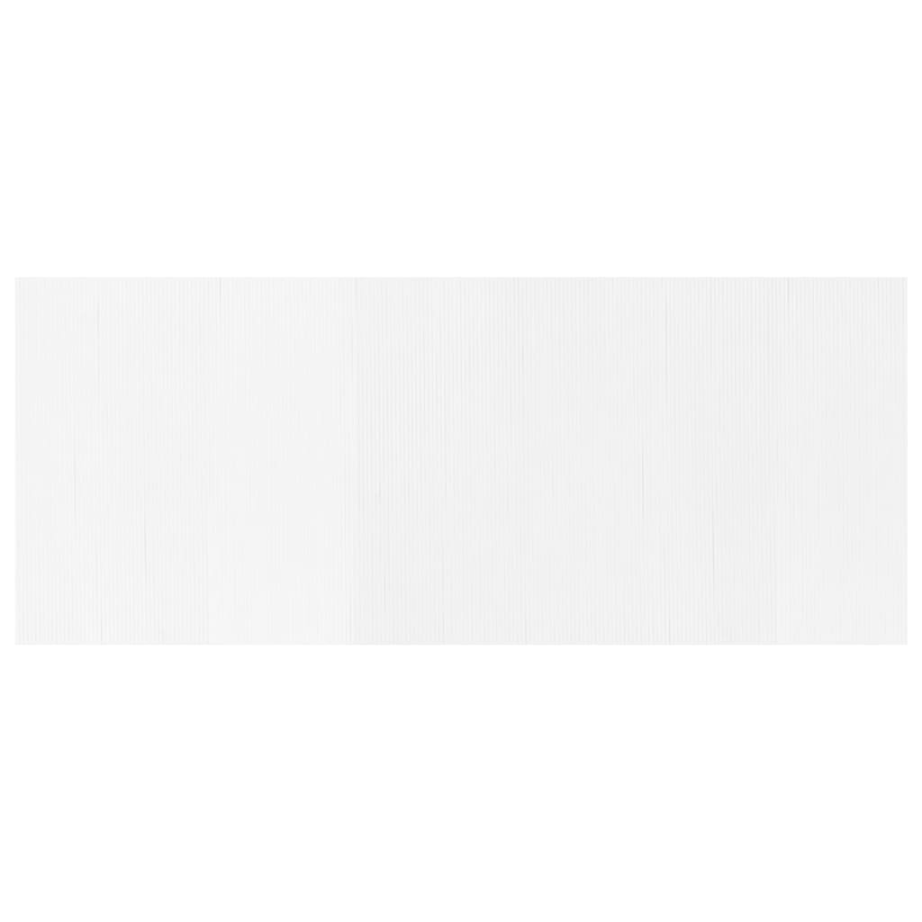 Biombo divisor de bambú blanco ancho 400 cm alto 165 cm