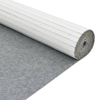 Biombo divisor de bambú blanco ancho 400 cm alto 165 cm