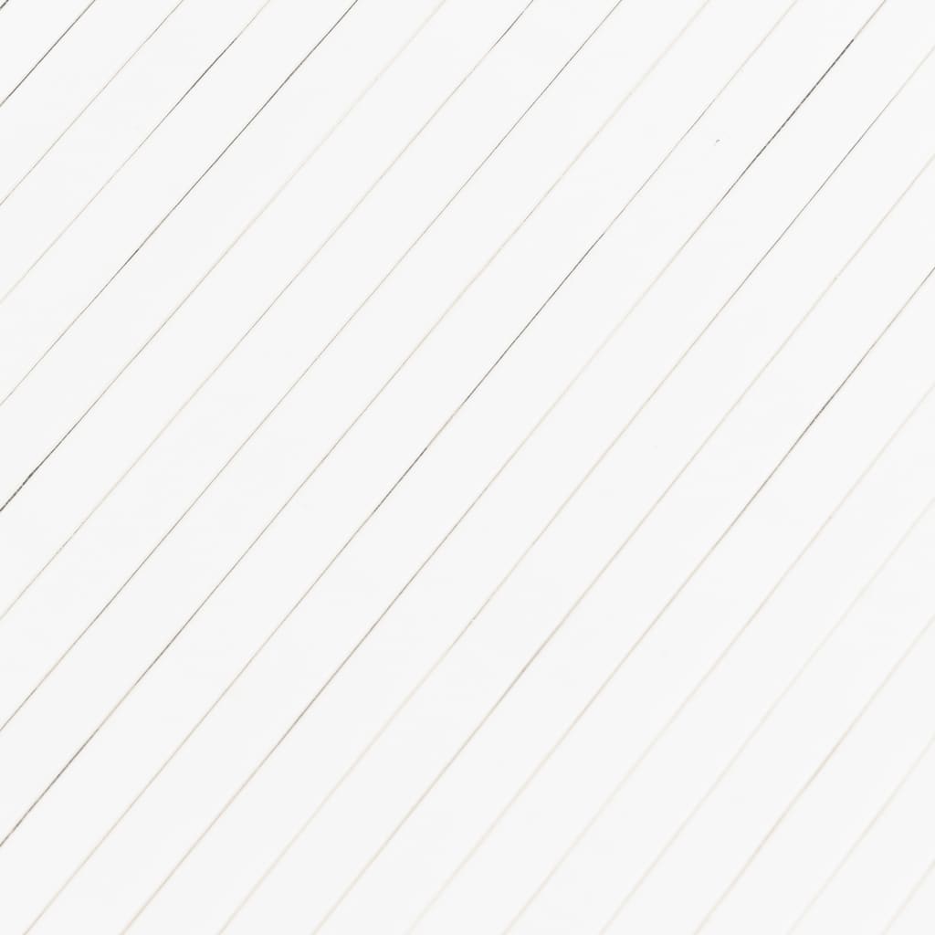 Biombo divisor de bambú blanco ancho 400 cm alto 165 cm