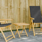 Foldable Bamboo Garden Table 110x55x75 cm
