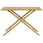 Mesa de jardín plegable de bambú 110x55x75 cm