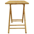 Mesa de jardín plegable de bambú 110x55x75 cm