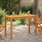 Mesa de comedor de jardín madera maciza de acacia 110x110x75 cm