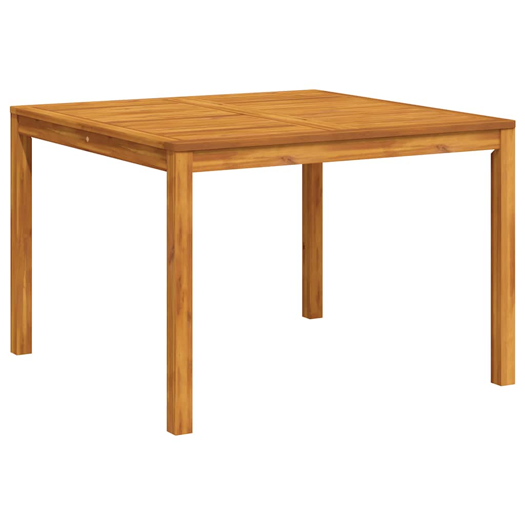 Mesa de comedor de jardín madera maciza de acacia 110x110x75 cm
