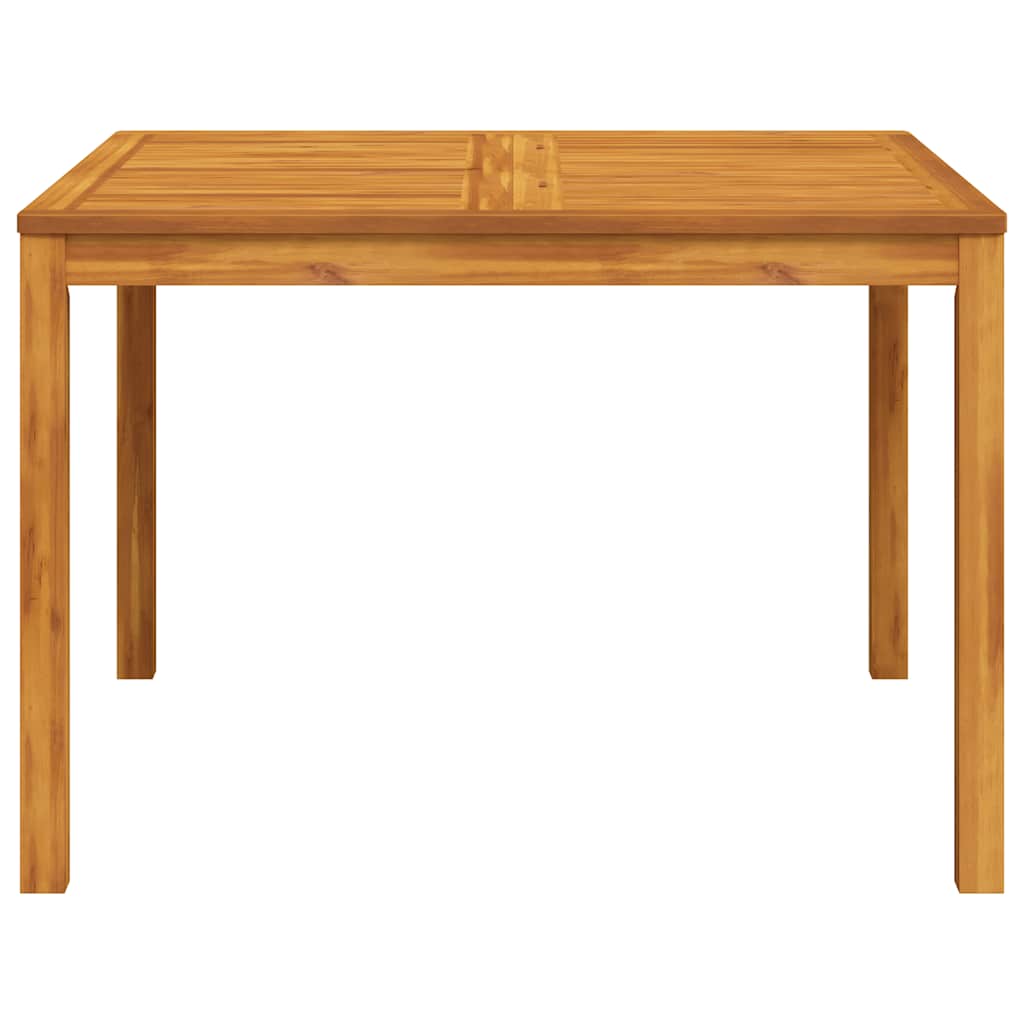Mesa de comedor de jardín madera maciza de acacia 110x110x75 cm